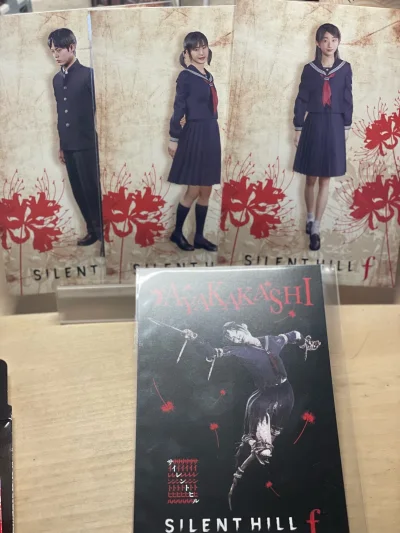 这单用的日本邮政EPL，大概两周左右的时间就到了。在煤炉买的千鹤屋寂静岭f的明信片和零红蝶重制版POP的店宣展示外盒，fans值得收藏起来