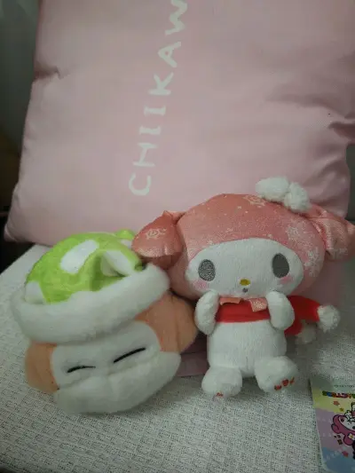 购买的美乐蒂真的好可爱啊，小挂件可以放在我的痛包里带孩子门出去一起吃饭逛街真的太棒啦，收到的每一只都很干净包装也细致