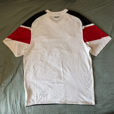 煤炉上有不少中古球衣，但是真假需要认真的识别一下，还是有不少假货的。这次主要买了2件曼联的中古球衣，其中1011客场算是一个小漏了