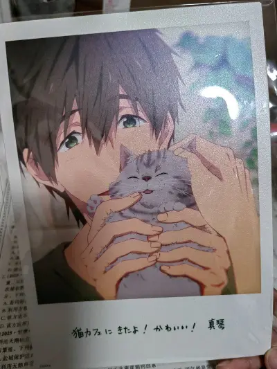 我一直以为是一张三寸小相卡 直到拿到手里的那一刻。。。原来是如此之大吗。。。真琴这张神颜就应该供起来啊喂！


