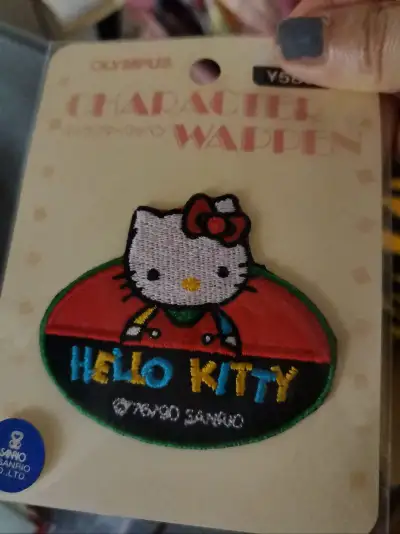 Kitty中古布贴终于买到了。收集布贴也是一个非常治愈的过程。成就感满满啊。异性布贴很难遇到也有点贵呐