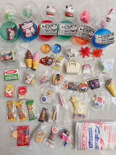 买了一批微缩食玩扭蛋，每个都非常精致，有零食袋有甜品，卖家包装的很仔细，收到后特别喜欢，国际快递从审核到发货到收货也非常效率，好评！