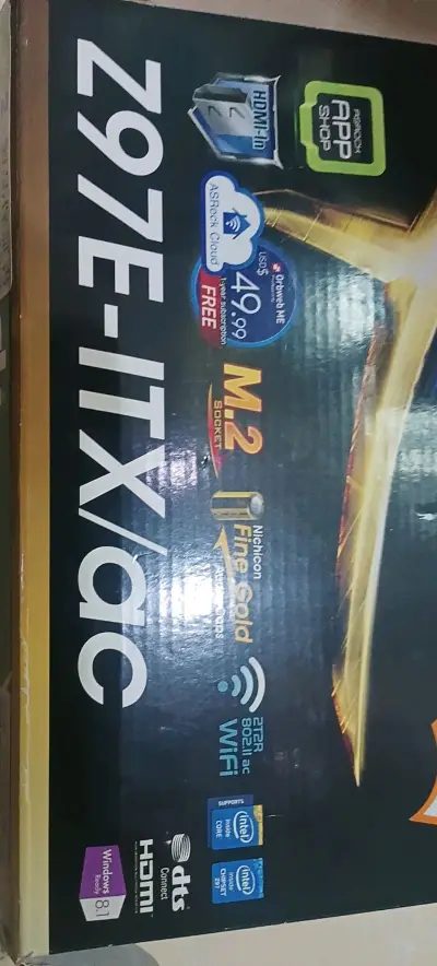 成色非常新没有怎么氧化，是华擎Z97Itx版型中的旗舰官方史无前例的支持DDR3 3200内存，搭配4790k高频内存今日仍有一战之力，特点还有支持hdmi-in功能可以当做小电视机使用。带有华擎特色的NVME支持，背面拥有全速的M.2 m-key接口可惜长度只支持...成色非常新没有怎么氧化，是华擎Z97Itx版型中的旗舰官方史无前例的支持DDR3 3200内存，搭配4790k高频内存今日仍有一战之力，特点还有支持hdmi-in功能可以当做小电视机使用。带有华擎特色的NVME支持，背面拥有全速的M.2 