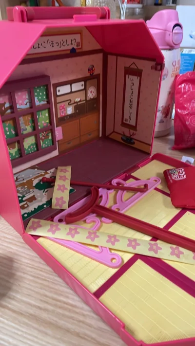 外出踏青回家，就看到快递送到，吃完饭开心拆快递。这次买的是小枝酱麦当劳玩具，还有茶犬的两个场景盒子，红色和绿色的，某鱼上一个空盒子就要200多，我这一个快递才350多块，超值。