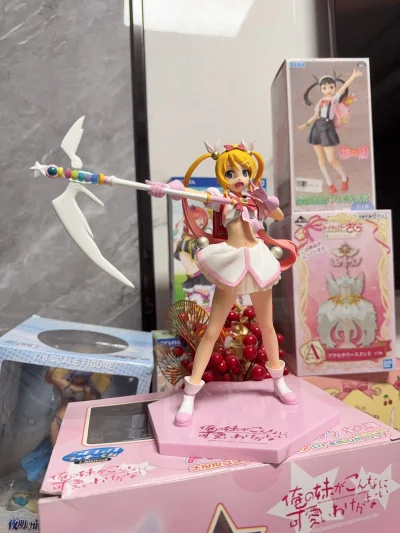 挖煤姬切煤，体验感非常好，4月正是春季出游好时刻，这次切到的桐乃梅露露手办正适合出游带出门拍美美的照片，魔法少女梅露露形态的桐乃在春季闪闪发亮的样子真是太期待了！永远支持挖煤姬