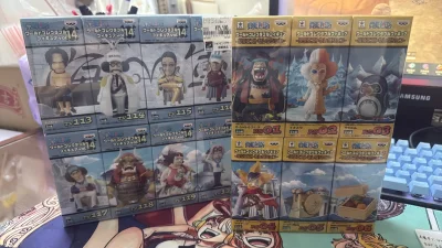 在挖煤姬上的平台很多，买取王国买到好物很开心，这两款海贼王wcf都在买取王国上购入，打包很给力，物品说明很详尽，到手和描述一致