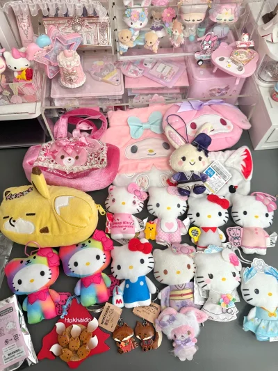 软fufu的毛绒玩偶、美乐蒂收纳包、治愈系小挂件全是少女心暴击? 从经典款到限定款一站式集齐，粉粉嫩嫩颜值拉满，每一件都软萌治愈，把可爱焊在生活里，收藏党直接狂喜，幸福感满满！