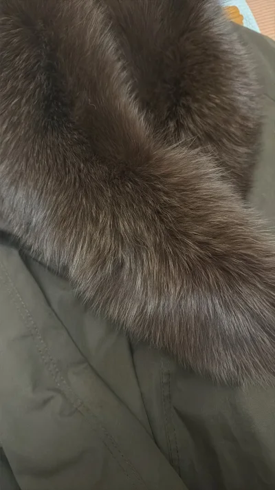 在挖煤姬淘到的大衣，狐狸毛超大，日本仓打包超级好，防尘袋+泡泡纸裹得严严实实。走了海运十几天到手，实物和描述一致，日系尺码准。这个性价比在国内根本买不到，下次还来！点赞


