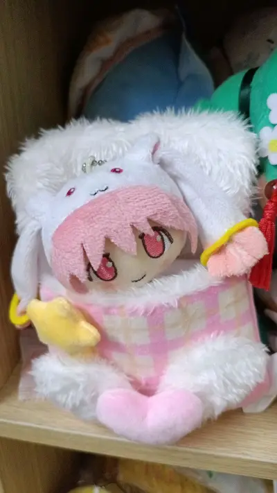 馒头卡你咋这么萌，这个丘比套虽然有点小只但是真的好萌啊……刚好可以放到10cm的娃包，小圆我要亲亲你！