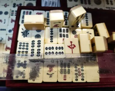 这次买的麻将牌真的超出预期！牌体质感温润，背面纹路防滑又耐磨，字迹雕刻清晰鲜明，手感特别舒服。洗牌时声音清脆，大小也刚好合手，和家人连玩几局都不累。包装严实无磕碰，还送了备用骰子和方位卡，细节很贴心。整体体验非常满意，性价比超高！