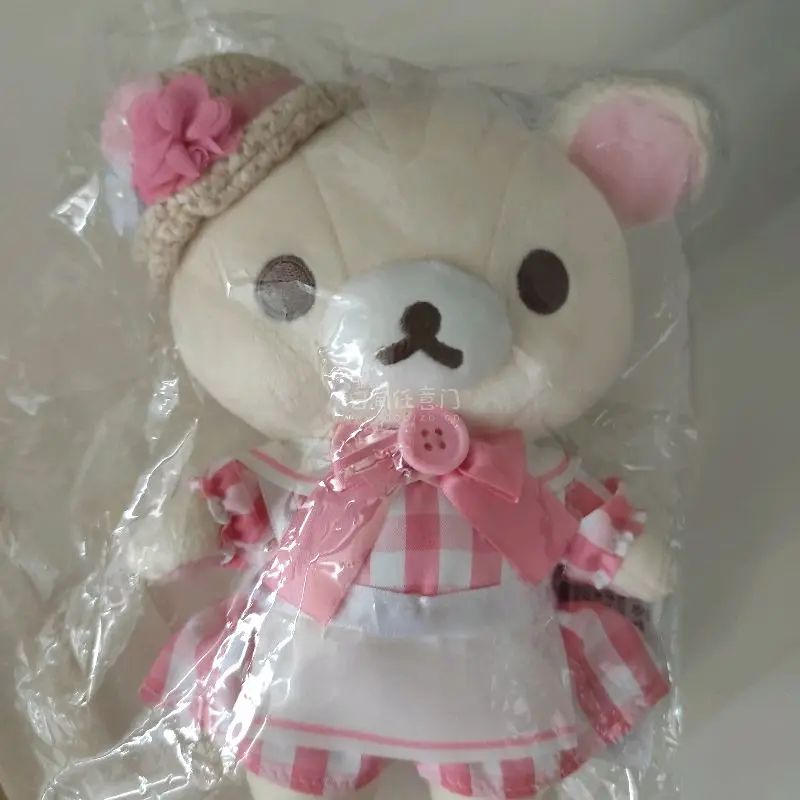 穿着格纹裙子戴着小礼帽的轻松熊妹妹，轻松熊按压瓶，洗脸盆实用可爱。挖煤姬竹蜻蜓速度快，包装完美，海淘优选。