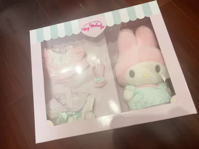 心心念念的换装套盒终于买到了，真的很难买，价格也高，但是比国内还是划算很多。拿到手才发现是个超级大的套盒，还没舍得打开玩。