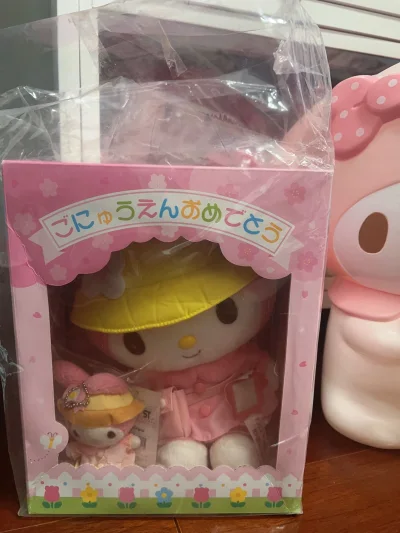冲着这个套盒里有两只美乐蒂冲的，虽然搞不懂为什么，但下手就对了。一只幼稚园美乐蒂已经够可爱了，但我有两只，一大一小！！哈哈哈哈哈哈哈