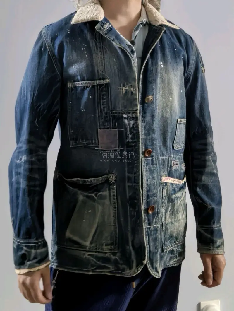 老三星风暴真没得说，版型好看，水洗也很漂亮，帮朋友又搞了一件。红兔?重工洗水谷仓夹克细节太丰富了，三本针加固肩部，各种补丁修饰但一点都不突兀，尺寸刚好，喜欢。完美的两件衣服，就喜欢这种旧旧的感觉，谢谢挖煤姬，购物体验很完美。