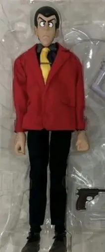 挖煤姬切到的鲁邦三世手办也太经典了！标志性蓝色西装造型超还原，神态潇洒又狡黠，配件丰富（手枪、怀表、钢丝），可动性强能摆各种帅气姿势，涂装精致质感在线，经典老番情怀拉满，摆柜超吸睛，收藏感直接拉满～