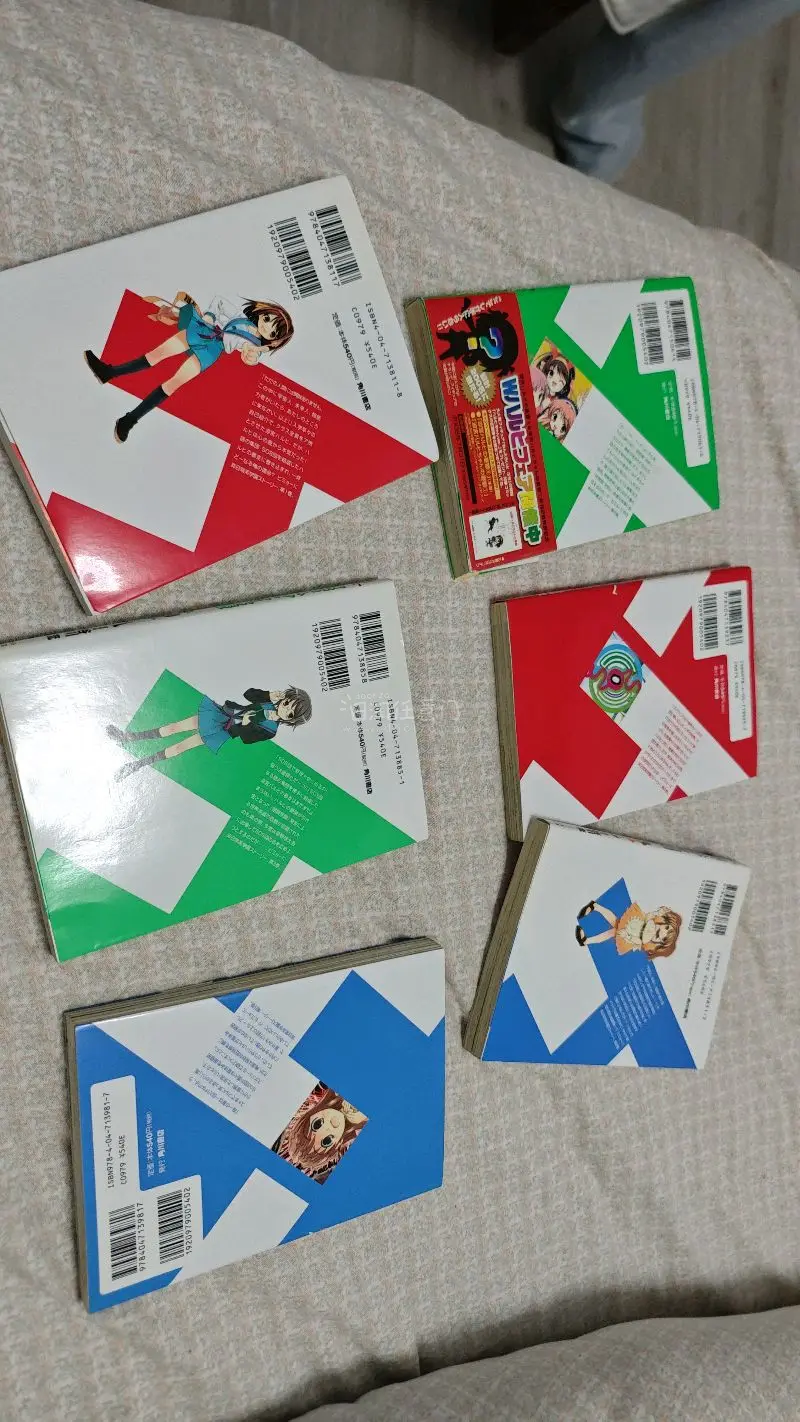 凉宫春日漫画，这么老的番漫画找到了，这个app很不错，商家发货也很快，6本加上运费70左右比国内划算多了