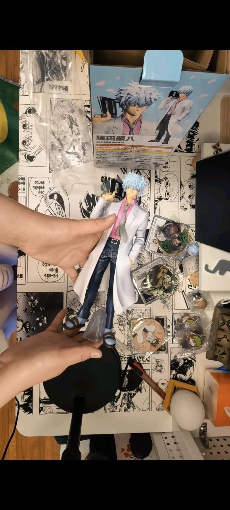 超好价切到了银八老师一番赏手办，状态非常好的手办打拍卖根本没人抢，完全是在捡漏，含国内国际运费不超过270直接拿下！国际物流也超快，日本发货到手不超过四天，超级lucky?已美美摆上了