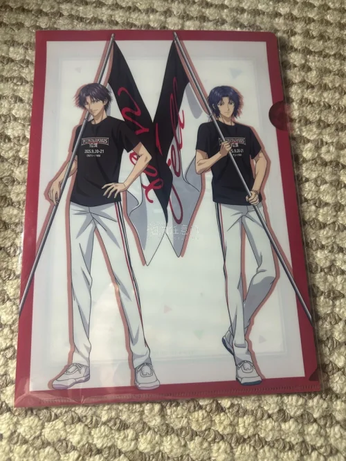 这套网球王子2025 DVD周边太值了。吧唧、卡片、文件夹、明信片一应俱全。柄图超好看，迹部幸村双倍美貌，又是沉醉于我推颜值的一天吖