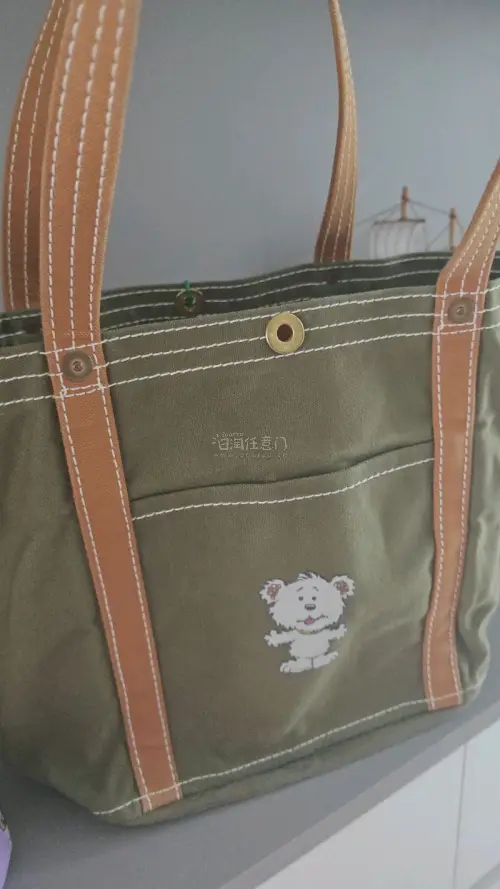 无意中发现了一泽的这个配色包包 
对这个帆布包的型号并不是很了解
但是喜欢这个配色所以还是将它拿下了
随手贴了个安迪的贴纸 
把系绳取了挂了个御守
包包很大很硬挺 放一个化妆箱都没问题
日常通勤都很适合 满意
