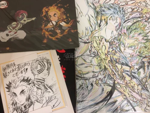 买到了原画集特典。内容很充实。价格才到幕间画集的一半不到，松岛晃绘制的原画色纸神中神。打算多收几套了。