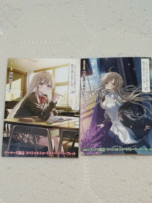 又是一次满意的日淘体验！这次在挖煤姬（日淘任意门）切到了《隔壁天使》第12卷的 Melonbooks 限定特典，小册子和文件夹安全下车啦！?
? 好物分享
最让我惊艳的就是这款 Melonbooks 限定的 A4 文件夹. 画面中椎名真昼撑着雨伞站在雨后清新的背景下...