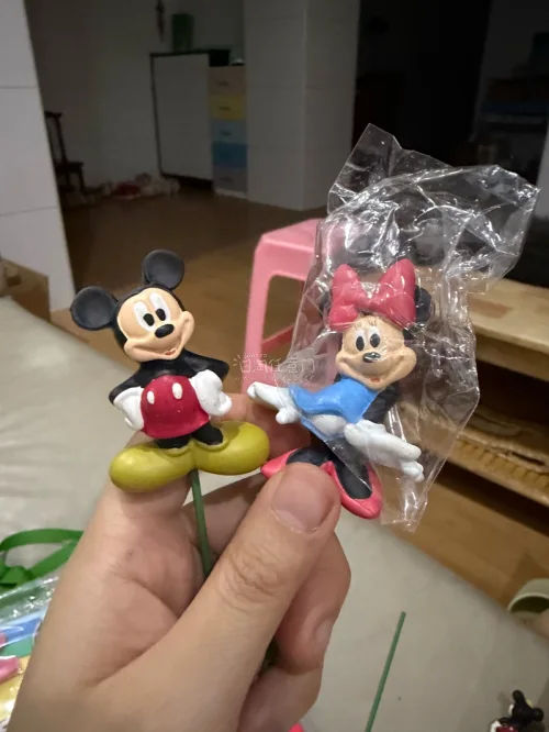 这次到了还是米奇的小东西，有胸针还有这次买到了很特别的花艺插摆件，两样东西成色都不错，物流还是一如既往的快