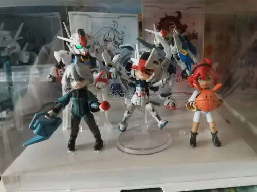 日拍的水星的魔女水枪射手两小只特典版，特典面雕很可爱，拼装也没什么压力，挖煤姬的物流也很快，到货包装无损安全下车。好评