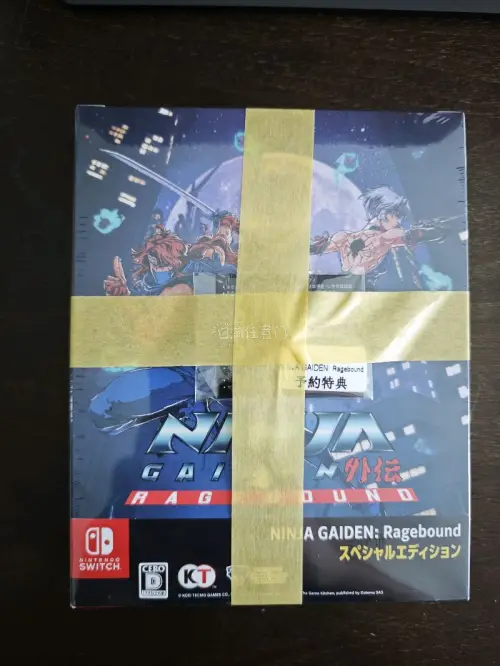在日本亚马逊购入Switch2《NINJA GAIDEN: Ragebound》。本作是登陆 Switch 平台的经典 IP 横版动作新作，由《渎神》开发团队打造，回归 FC 初代忍龙硬核横版闯关玩法，用精致复古像素画风重现忍者高速厮杀的热血体验。故事发生在龙隼远赴...