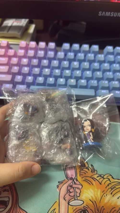 很开心的购物体验，购入未来岛消极扭蛋第三弹，红发罗宾布鲁克弗兰奇又凑齐了草帽团了，十分开心。另外还有mini大头女帝，很难得买到了原袋