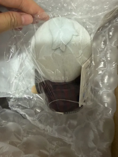 物流打包超严实，泡泡膜裹得满满当当，到手包装袋完好，娃娃一点没压变形，品相超新！
毛刺绣细节都在线，白发造型软乎乎的挂包超合适，价格算上运费也很划算。