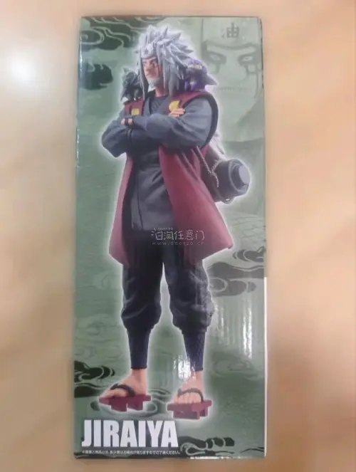 出品：万代 BANDAI SPIRITS 一番赏 MASTERLISE 系列
​。题材：火影忍者疾风传，自来也（仙人模式），配套深作、志麻两大蛤蟆仙人。规格：MASTERLISE大比例景品，成品高度约23cm。定位：一番赏高端写实景品，E赏，整套仅1种造型无替换件