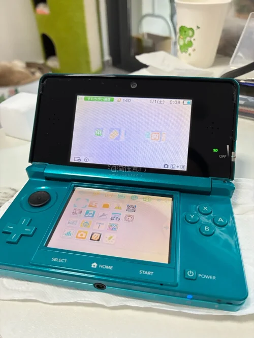 湖蓝初代3DS到手！复古掌机太好看