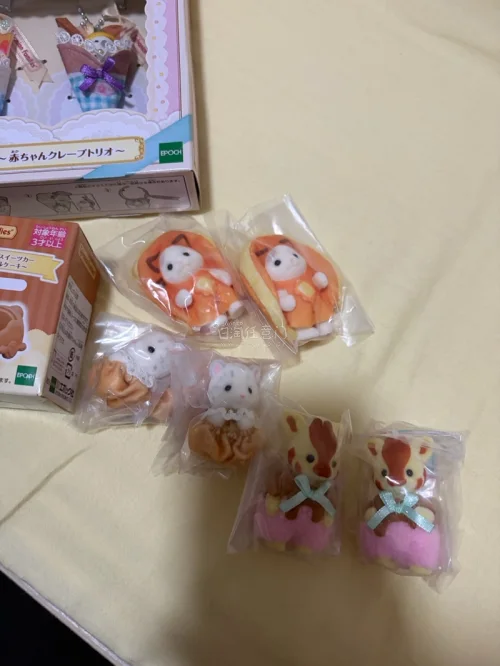 这次终于买到了美食一番赏的last赏，真的是太可爱啦。还有盲袋里的也很可爱，就是快递有点太暴力了盒子都变形了，下次希望可以加强防护