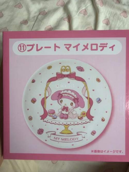 第一次在挖煤姬淘到了二三年三丽鸥的彩带收纳双子新款非常好价，还送了另外一个也是彩带收纳，买了一个美乐蒂一番仆人玩偶加陶瓷盘，陶瓷盘没有送过来的时候，纸箱也非常硬挺