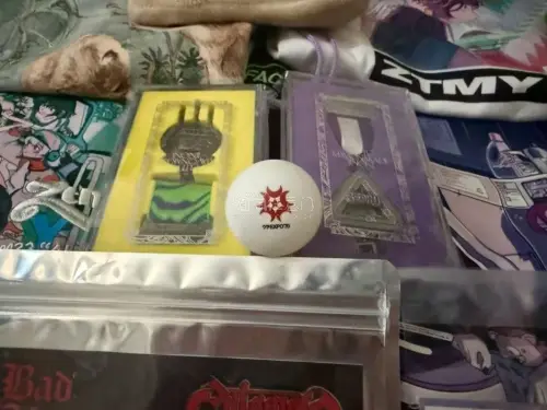每次开箱看到心心念念的谷子真的很开心！挖煤姬的打包一如既往地稳，气泡膜+硬纸箱，漂洋过海也完好无损，稳稳接住我的每一份小众心头好！