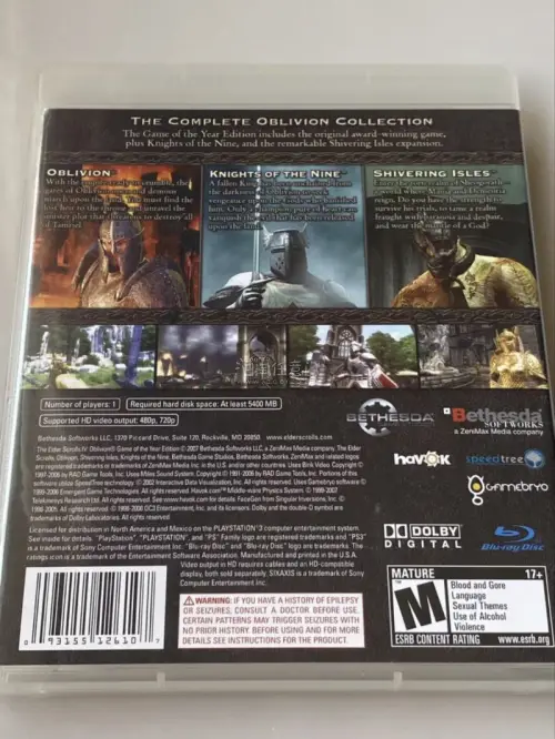 这次在雅虎日拍海淘入手PS3《上古卷轴4 湮没》年度版，游戏盒、光盘都完整齐全，盘面状况不错。平台打包防护做得很到位，长途运输过来没有发生磕碰损伤。实物品相和商品描述吻合，整体购物与物流体验都很满意，老游戏收藏+1。