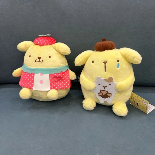#我的日淘好物秀
日淘挖到的布丁狗毛绒套装真的太惊喜啦！四只软乎乎的布丁狗各有可爱造型，生病款、草莓裙款细节满满，我把它们成对摆放在沙发上做桌面软装，圆润的模样看着就治愈。这次在挖煤姬下单，检索关键词很方便，包裹打包扎实，清关也很顺畅，海淘体验超省心，喜欢三丽鸥中古...