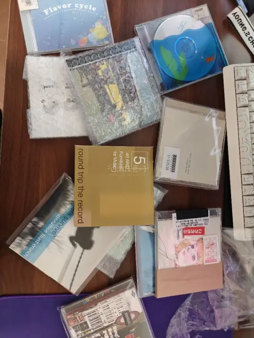 买到了好多好多CD和一张黑胶，黑胶是 The queen is dead 史密斯乐队的然后全部CD都是涩谷系的，有些都是没有音源的，这次日淘还是非常幸运的，能在挖煤姬买到这些东西发的是EMS运费全被积分抵了很舒服！????