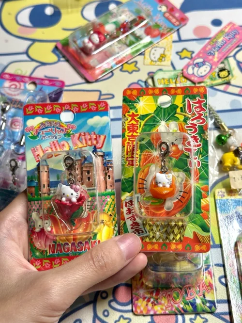 又一次在挖煤姬成功淘到心心念念的Hello Kitty地域限定中古挂件！信州苹果、富士 safari、鸟羽水族馆多款都集齐啦，每一只包装保存得都很完好，品相超出预期。平台操作简单，下单和入库流程清晰，物流包装扎实，中古周边海淘选这里很安心，能挖到很多国内少见的限定款...