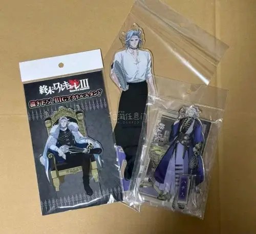 如果你也喜欢《终末的女武神》，来看看我在挖煤姬淘到的哈迪斯亚克力立牌✨
两款不同造型，一款是围裙日常款，一款华丽王座礼服款，印刷清晰，人物线条精致，摆桌面超有气场。很适合终末女武神同好、喜欢收集大尺寸立牌的谷圈人。
挖煤姬商品成色如实描述，包装严实，海淘收谷体验很棒...