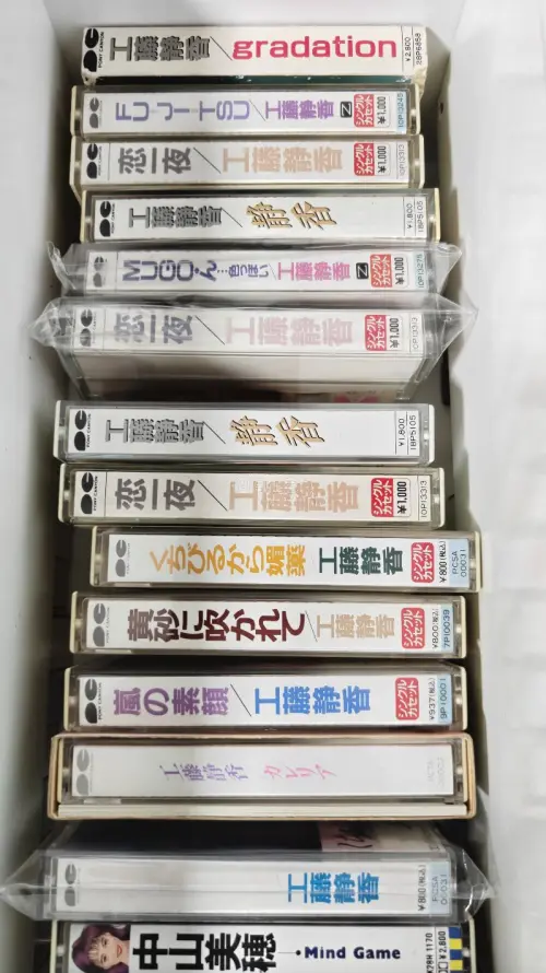 在任意门代购了一箱子唱片，有磁带也有黑胶，打包专业，没有破损，日本卖家保存的也很好，磁带试听没有问题，效果不输CD，黑胶的品相普遍也很好，晒一下美图大家欣赏下