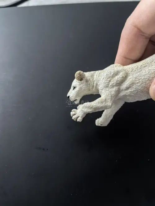 这个白狮喜欢了好久终于入手了，当时没有编号照片只能猜是不是初版，那回来猜对，竹蜻蜓给力没弄坏，挖煤姬的服务不错。