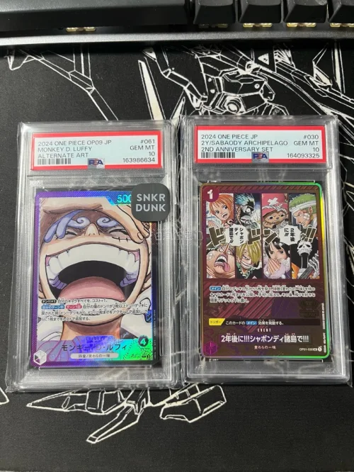 继续海淘，捡漏，趁着gcg新预组发售，果断入手艾比安！太帅了！顺带鞋店捡了点好价opcg，路飞经典尼卡大头！